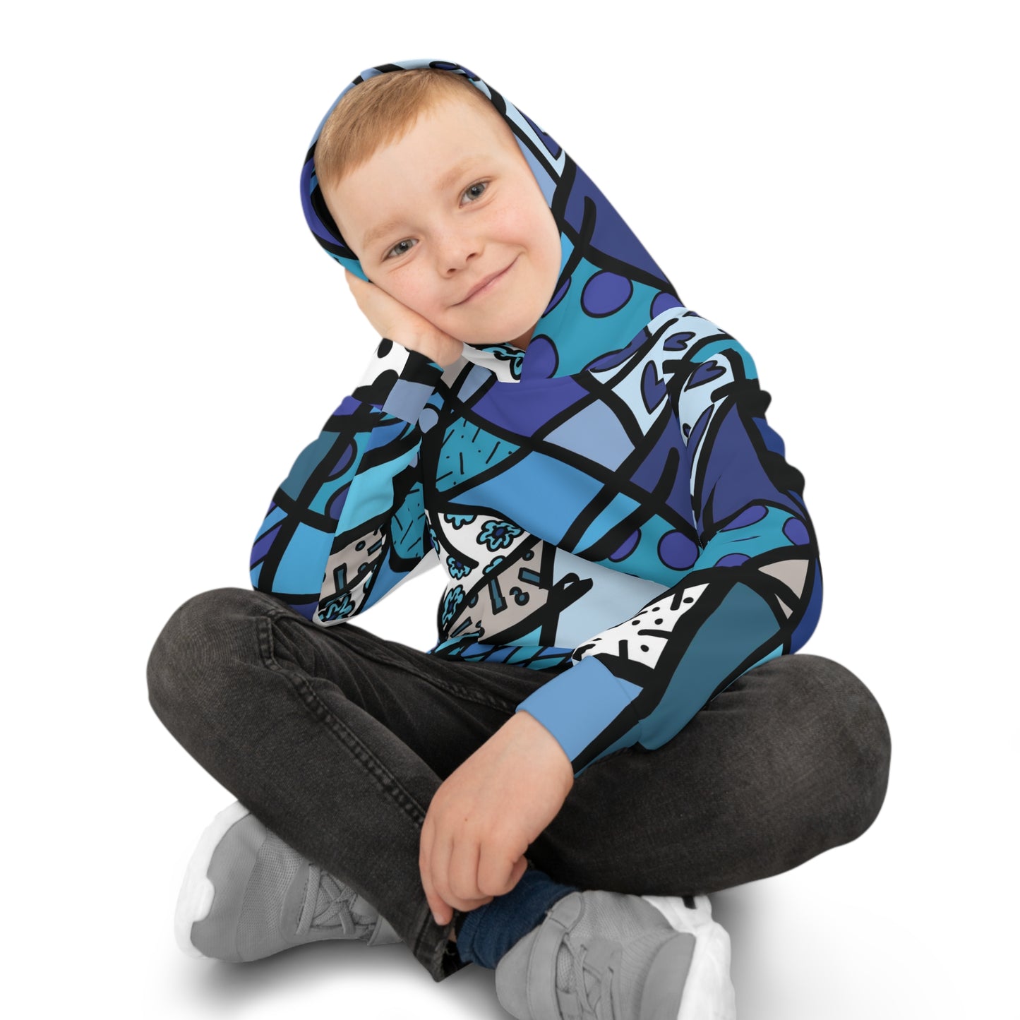 Shades of Blue Children's Hoodie