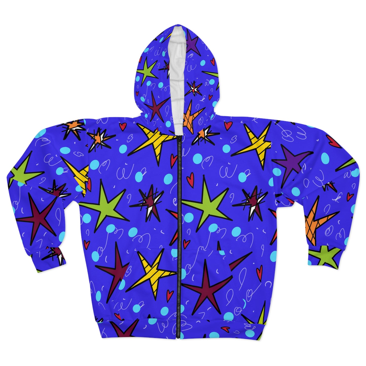 Stars Unisex Zip Hoodie