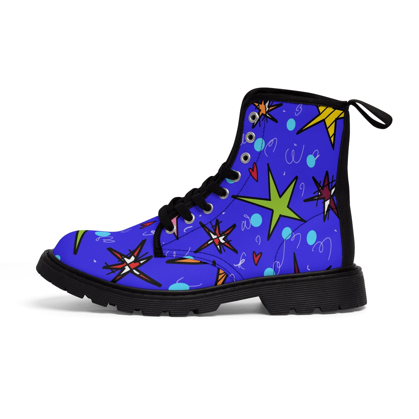 Stars Women's Canvas Boots