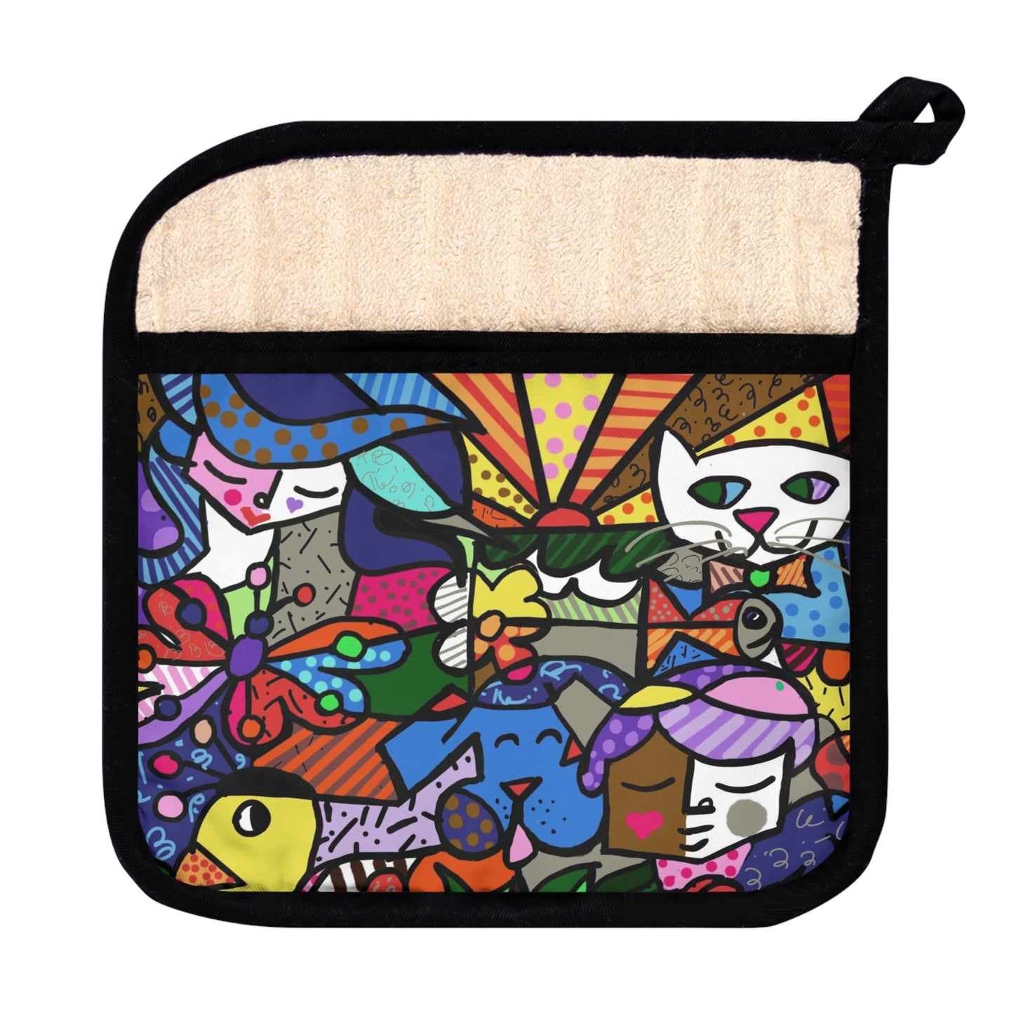 Creatures Pot Holder with Pocket