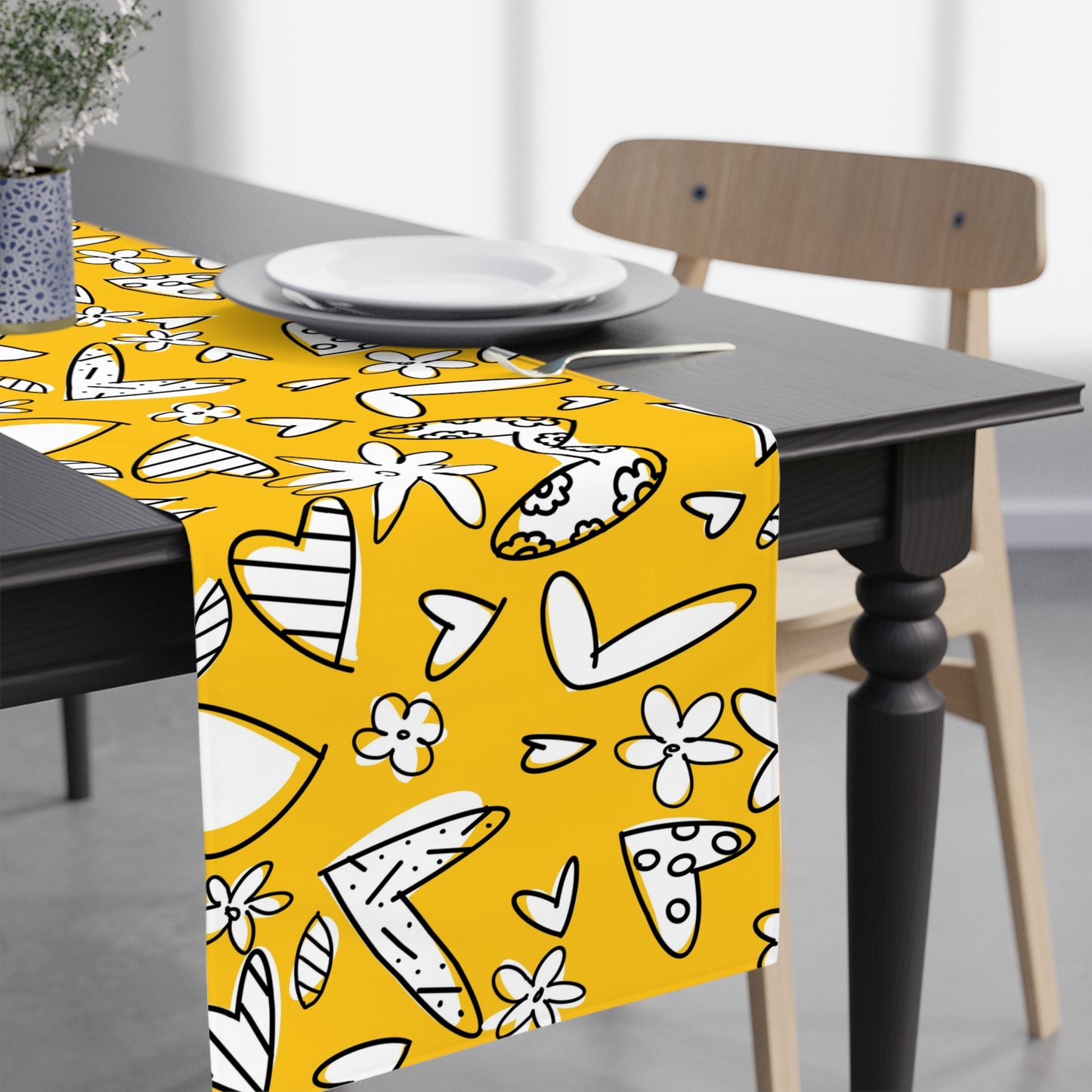 Lovely Yellow Table Runner