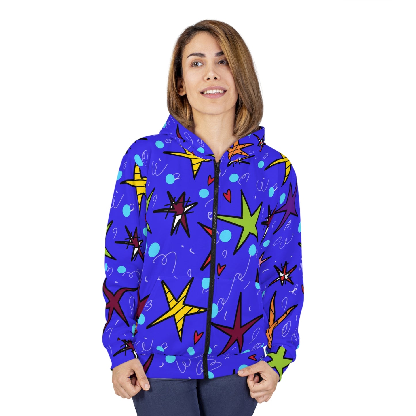 Stars Unisex Zip Hoodie