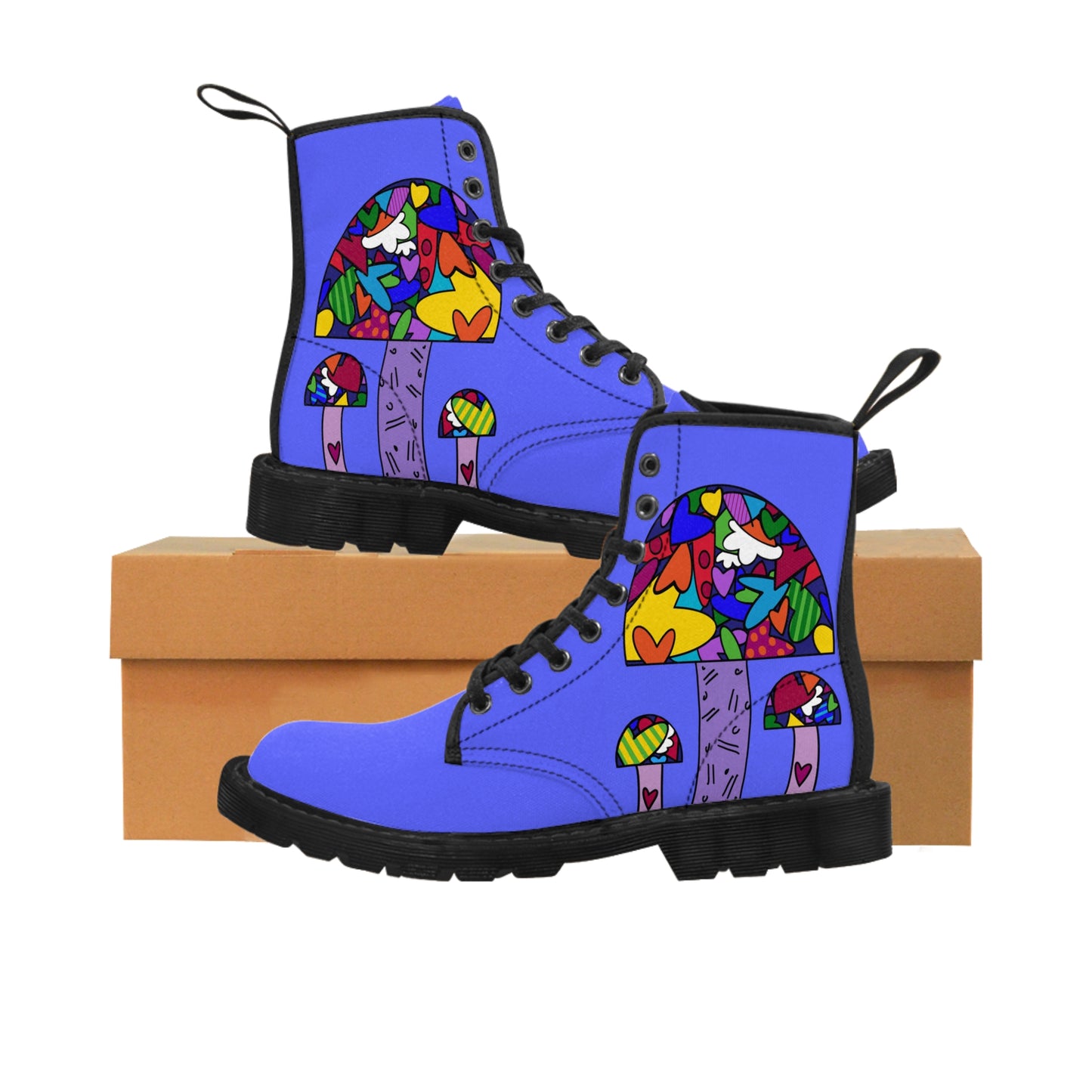 Women's Mushrooms Canvas Boots