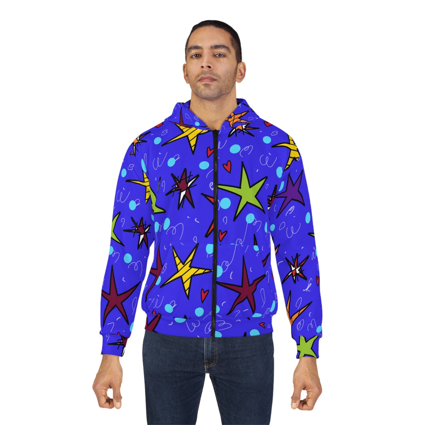 Stars Unisex Zip Hoodie