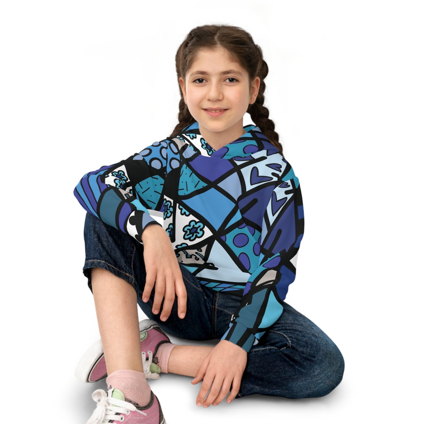 Shades of Blue Children's Hoodie