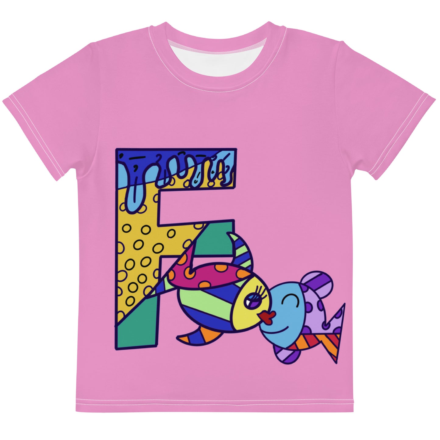 Animals Alphabet Kids crew neck t-shirt