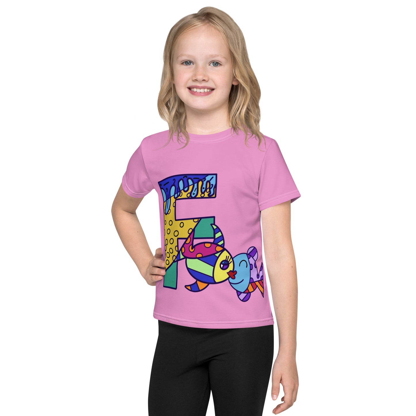 Animals Alphabet Kids crew neck t-shirt