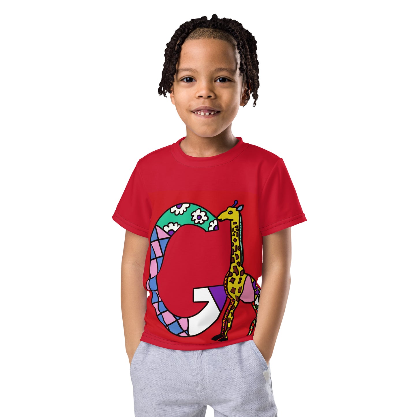 Animals Alphabet Kids crew neck t-shirt