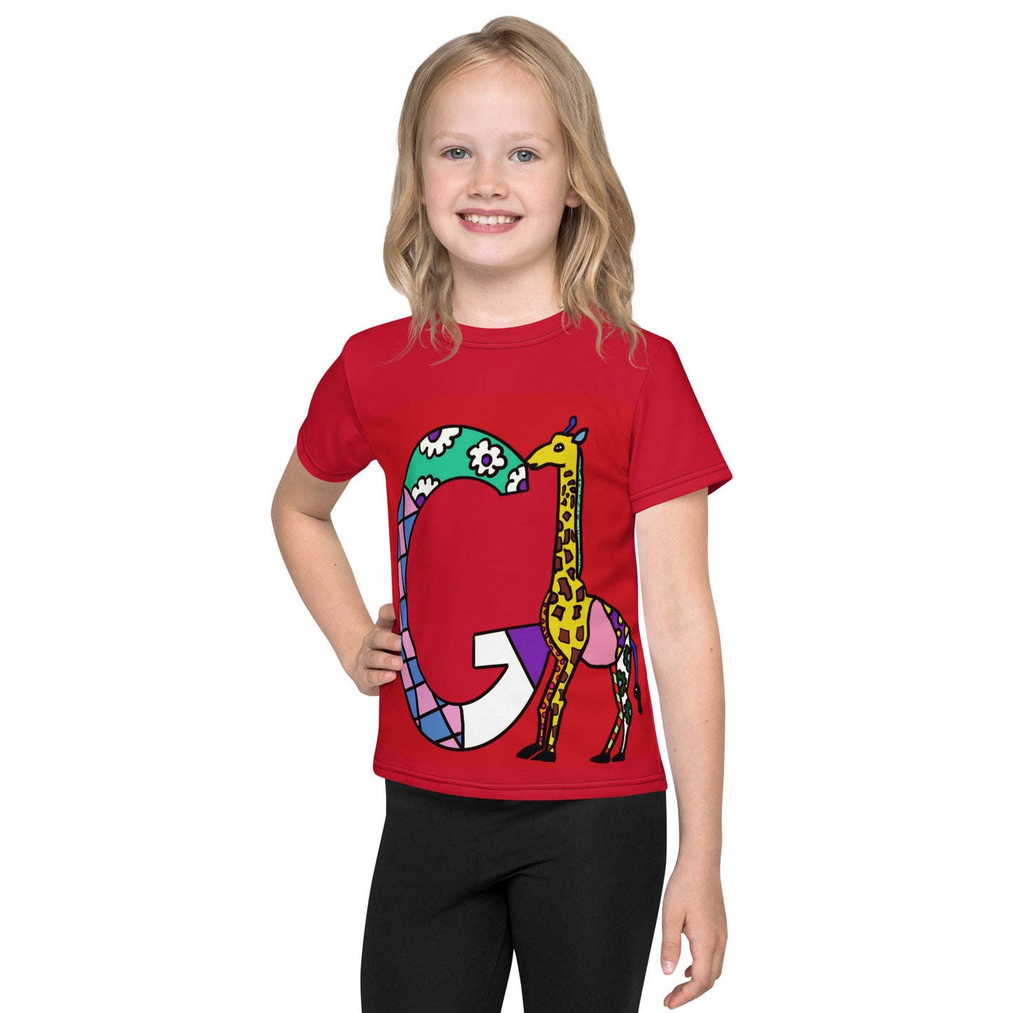 Animals Alphabet Kids crew neck t-shirt