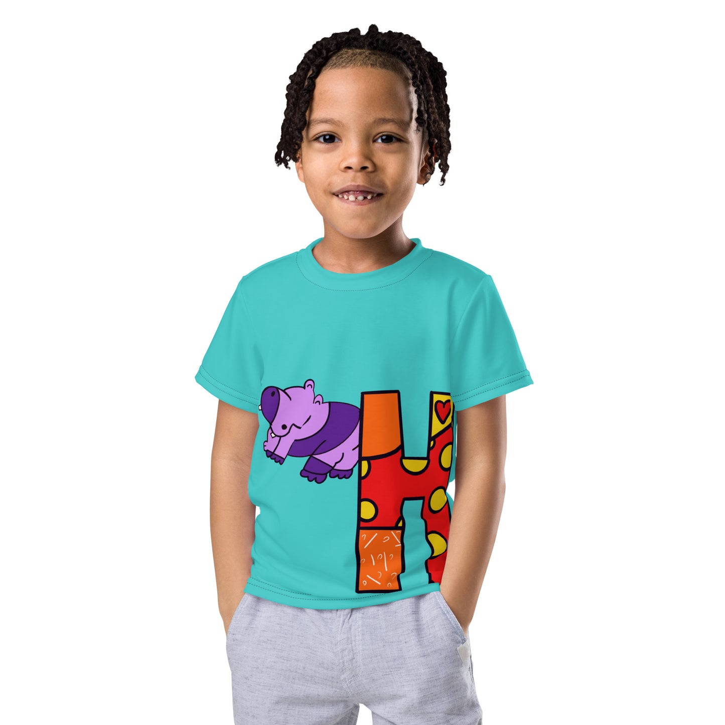 Animals Alphabet Kids crew neck t-shirt