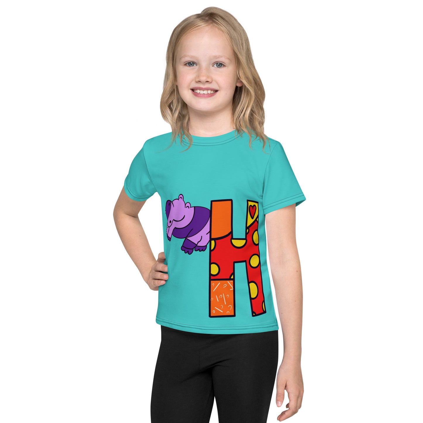 Animals Alphabet Kids crew neck t-shirt