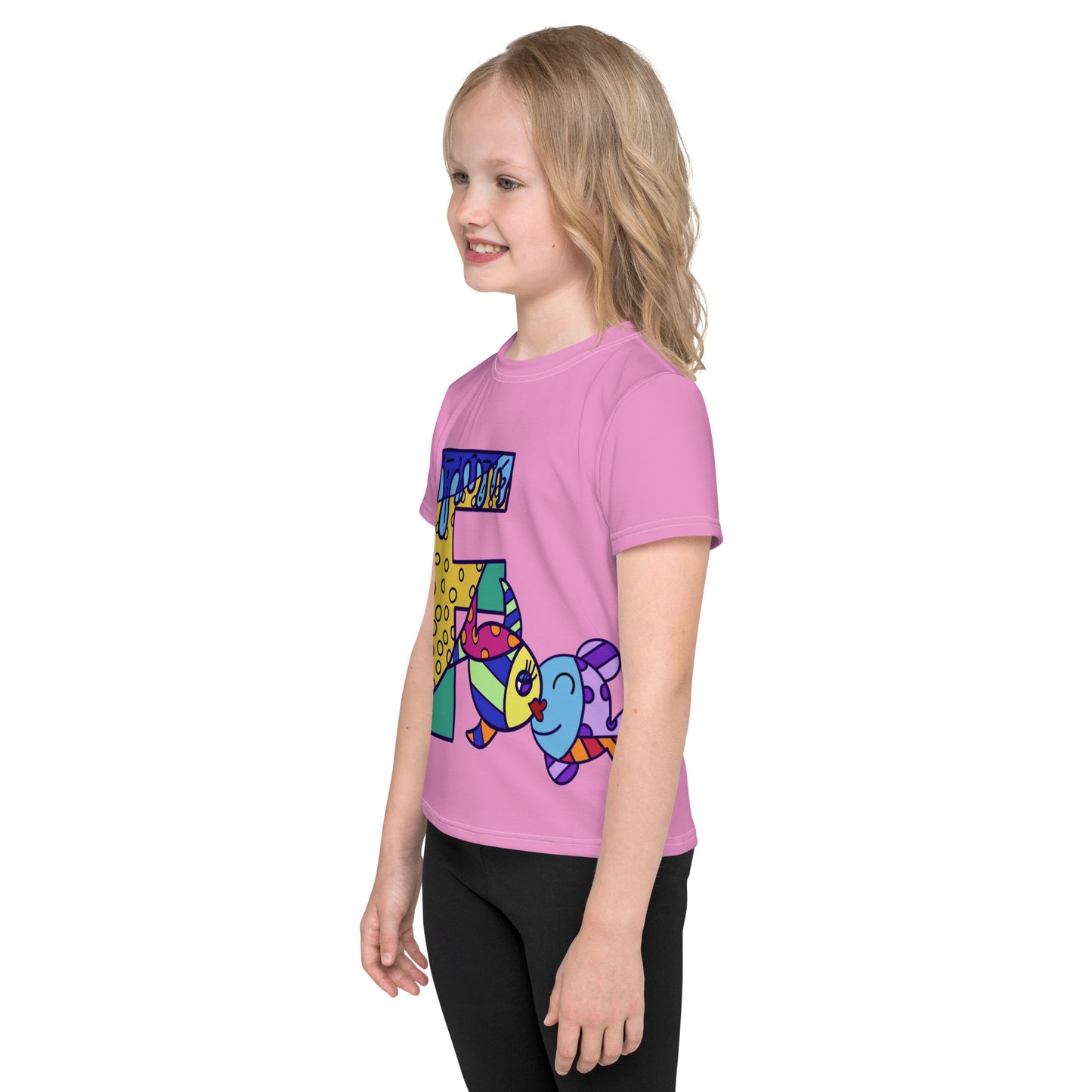 Animals Alphabet Kids crew neck t-shirt