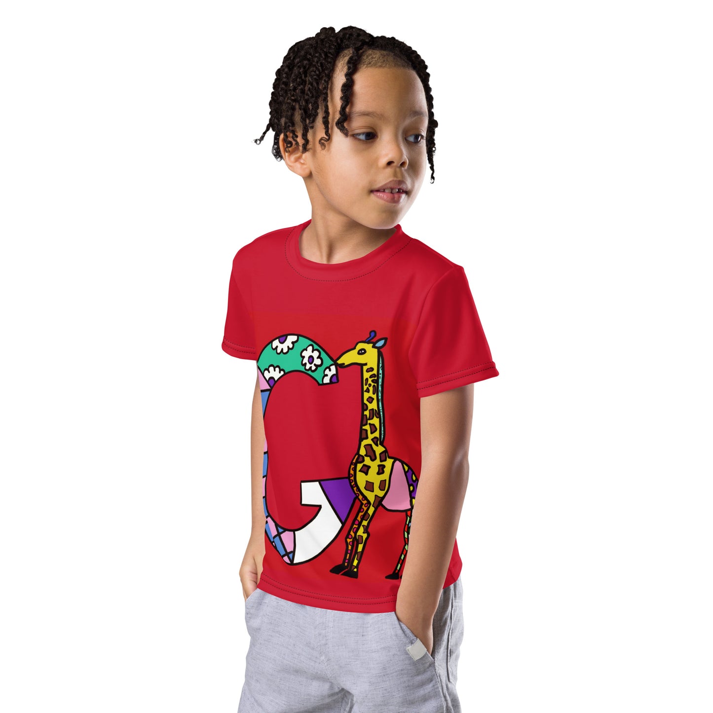 Animals Alphabet Kids crew neck t-shirt