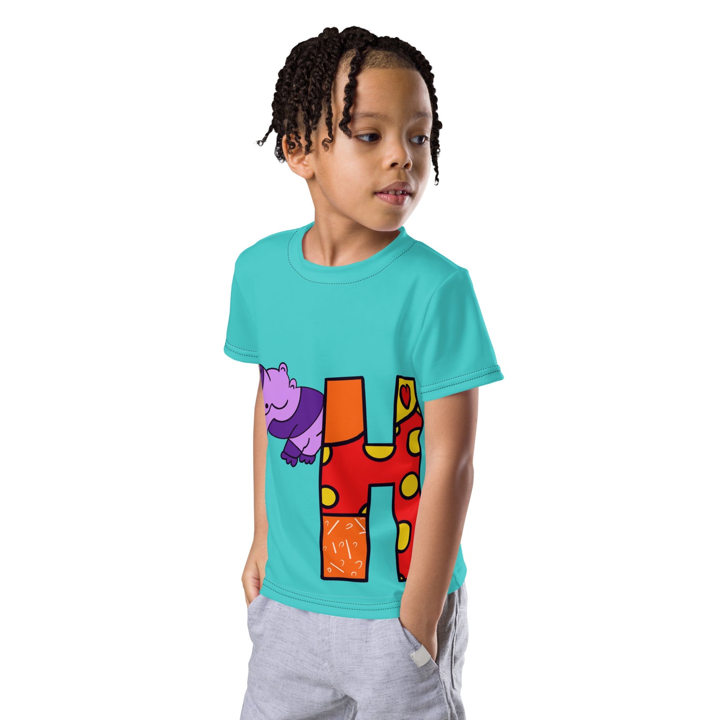 Animals Alphabet Kids crew neck t-shirt