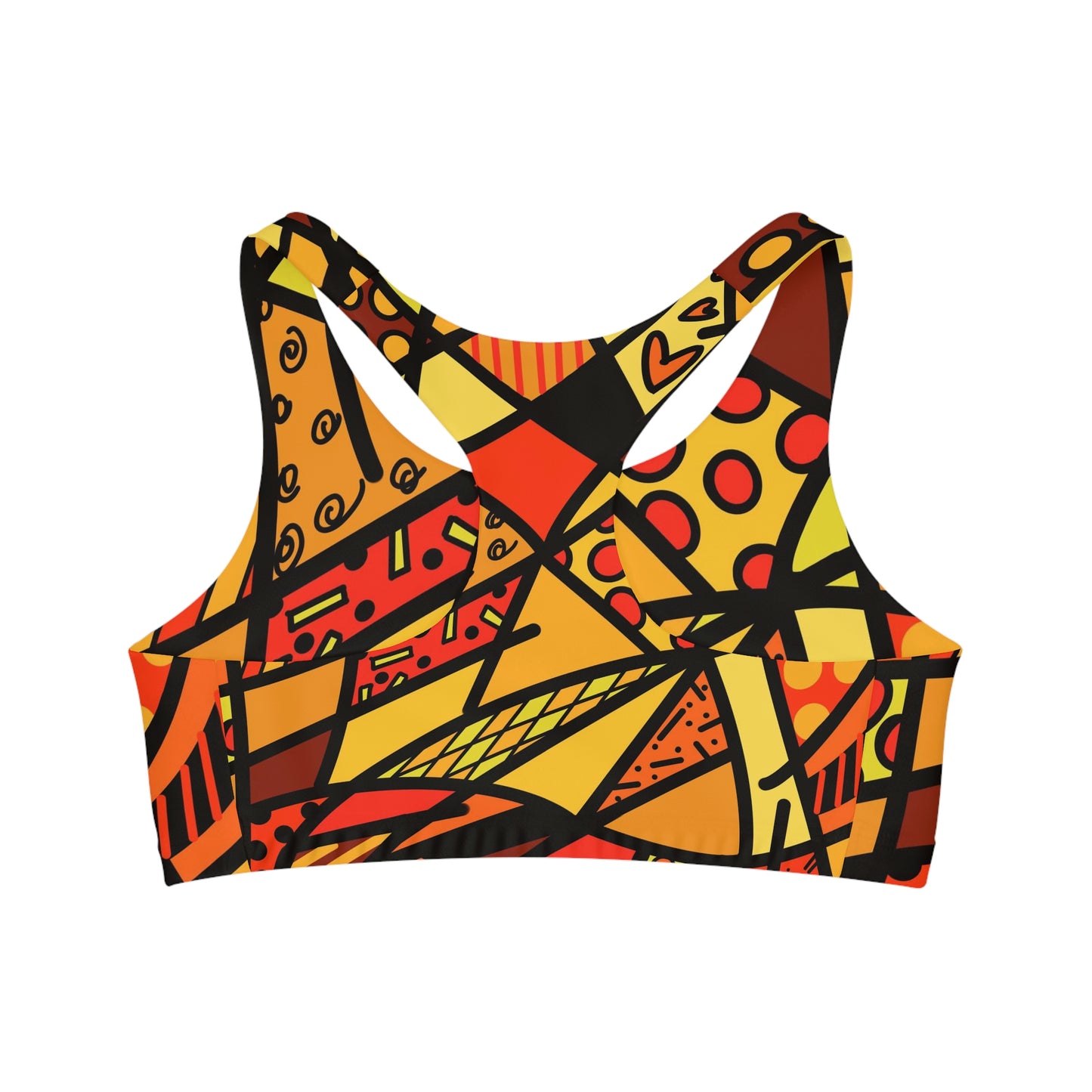 Shades of Color Seamless Sports Bra