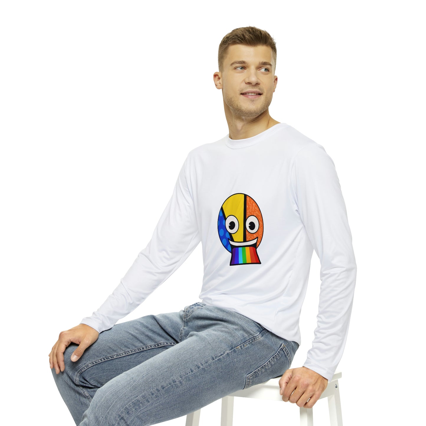 Emoji Men's Long Sleeve AOP Shirt