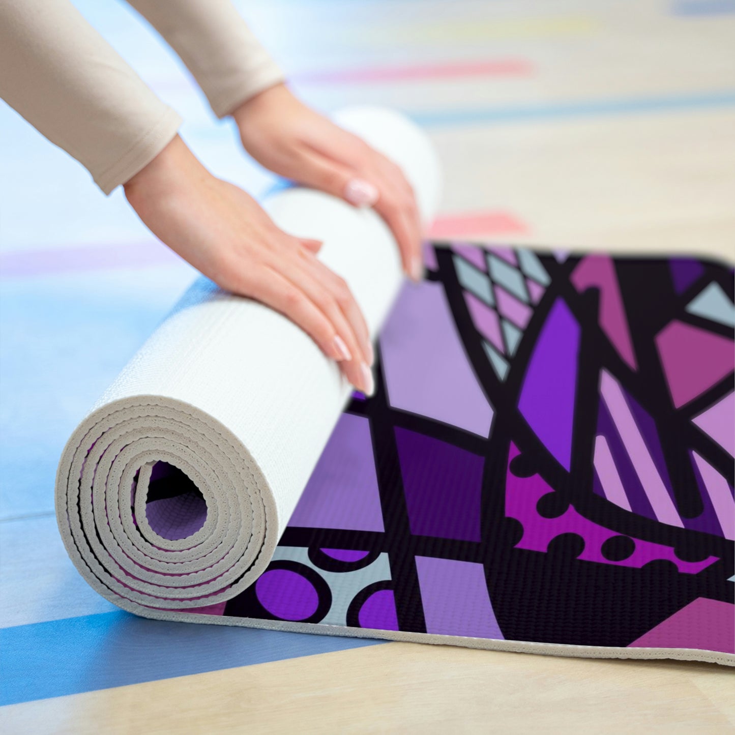 Shades of Colors Foam Yoga Mat