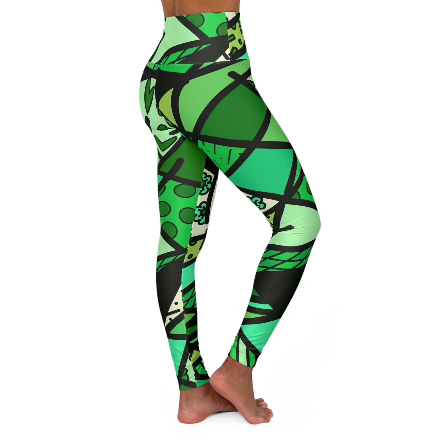 Shades of Color High Waisted Yoga Leggings