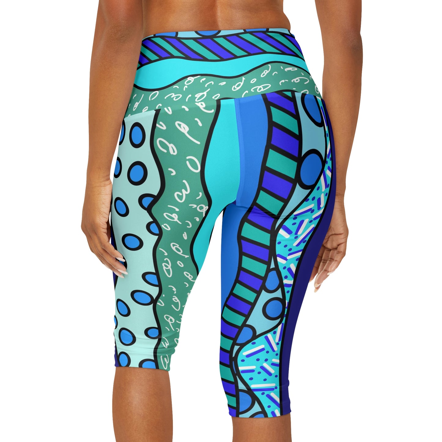 Waves Yoga Capri Leggings