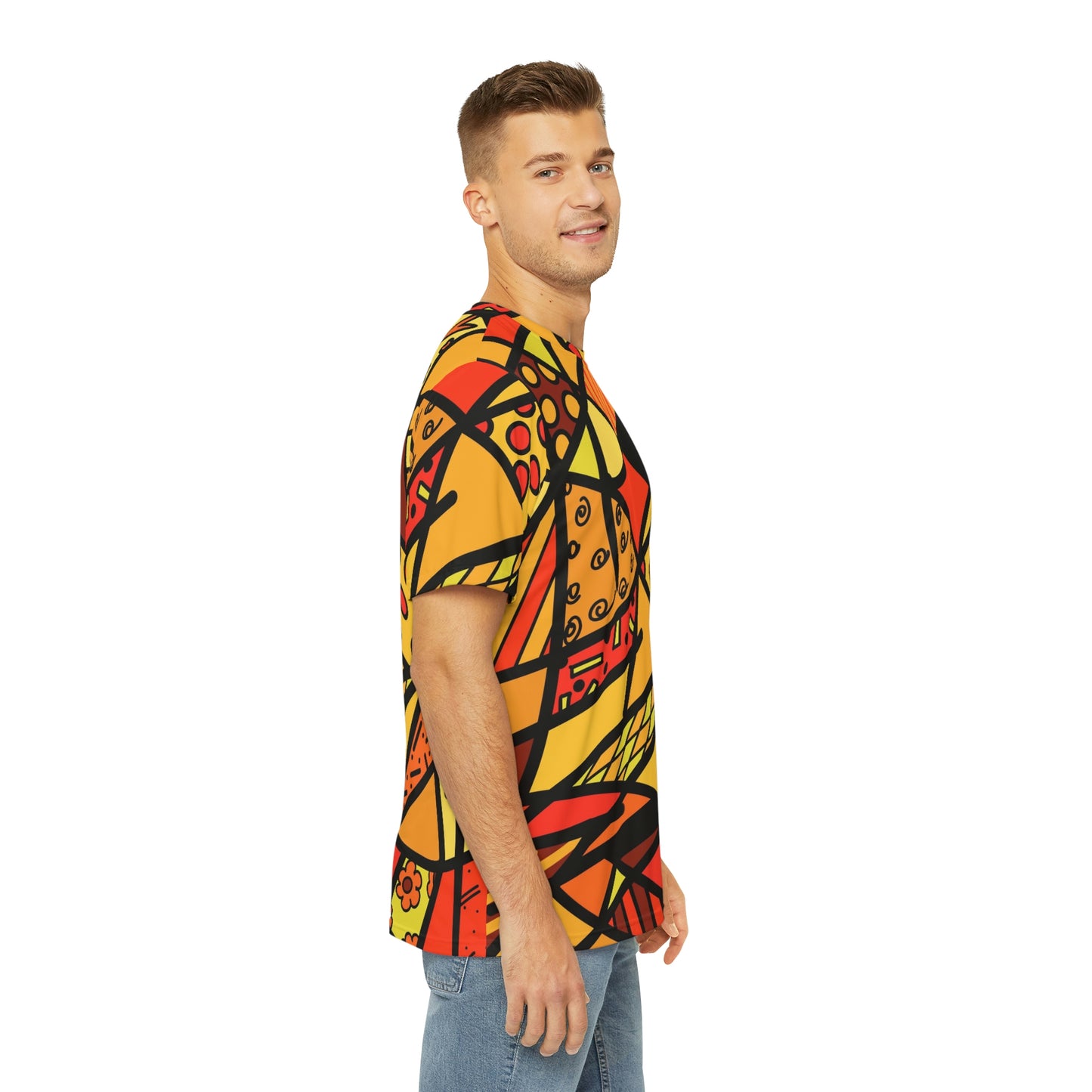 Shades of Color Men's Polyester Tee