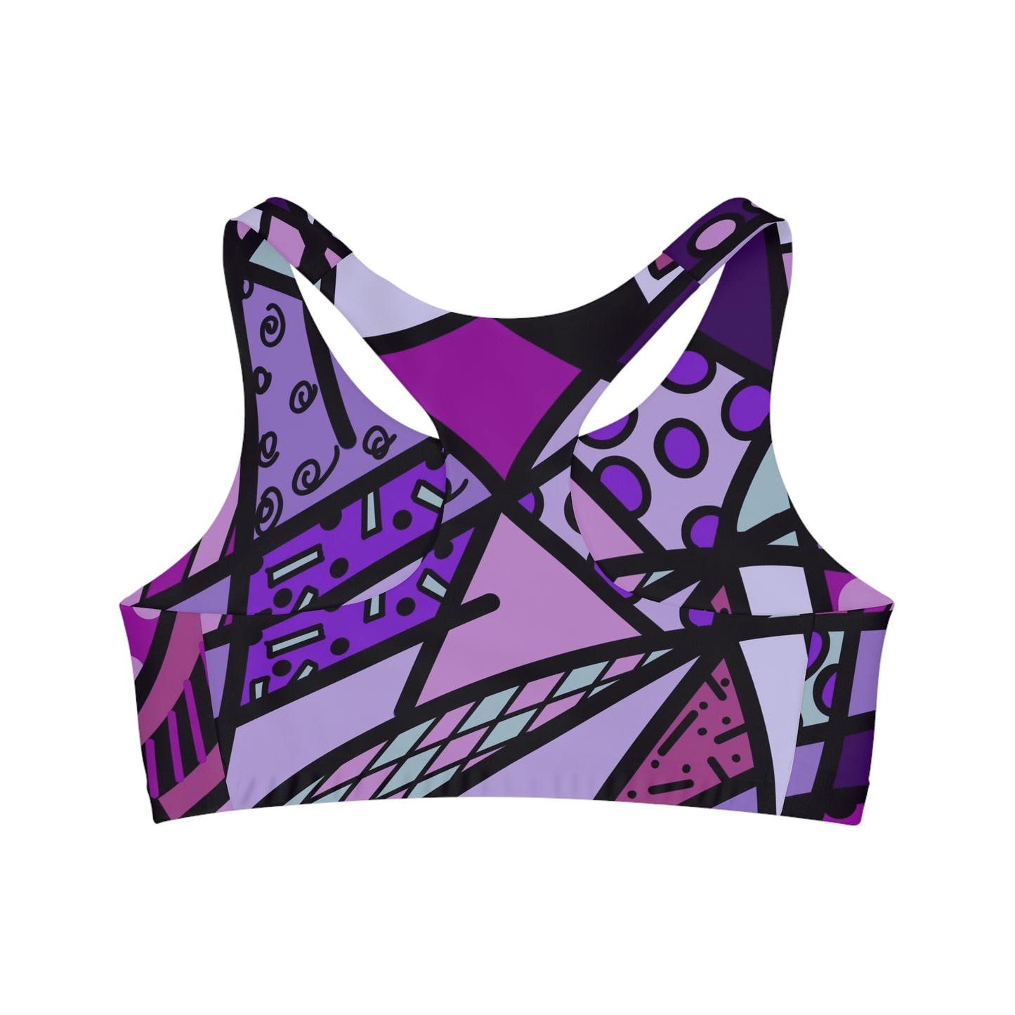 Shades of Color Seamless Sports Bra