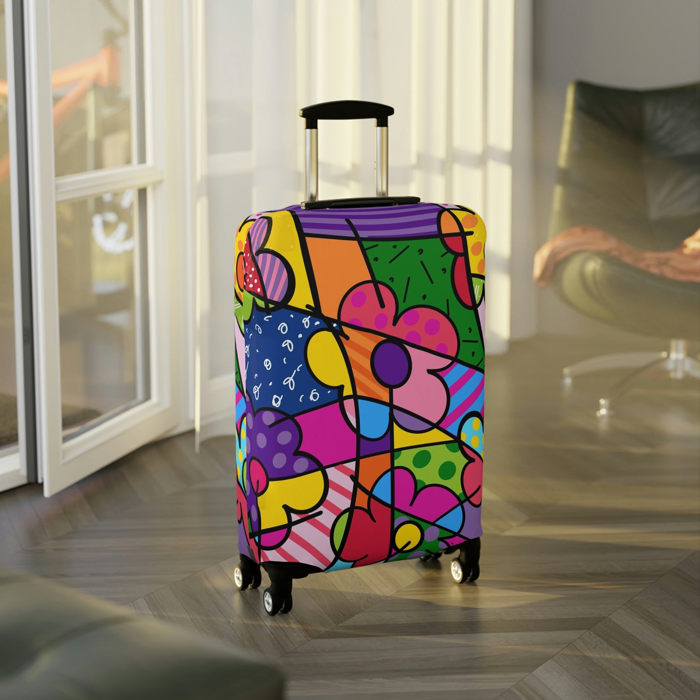 Flowers Luggage Cover