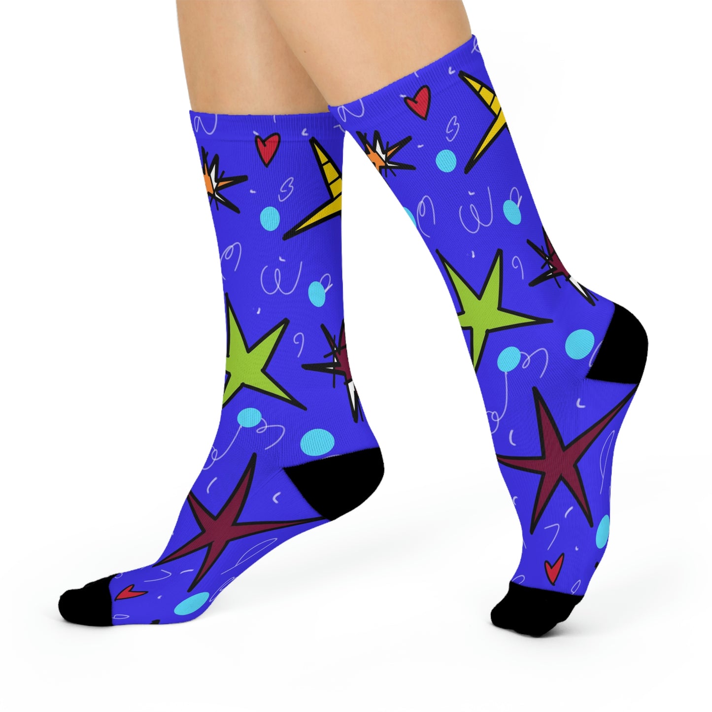 Stars Cushioned Crew Socks