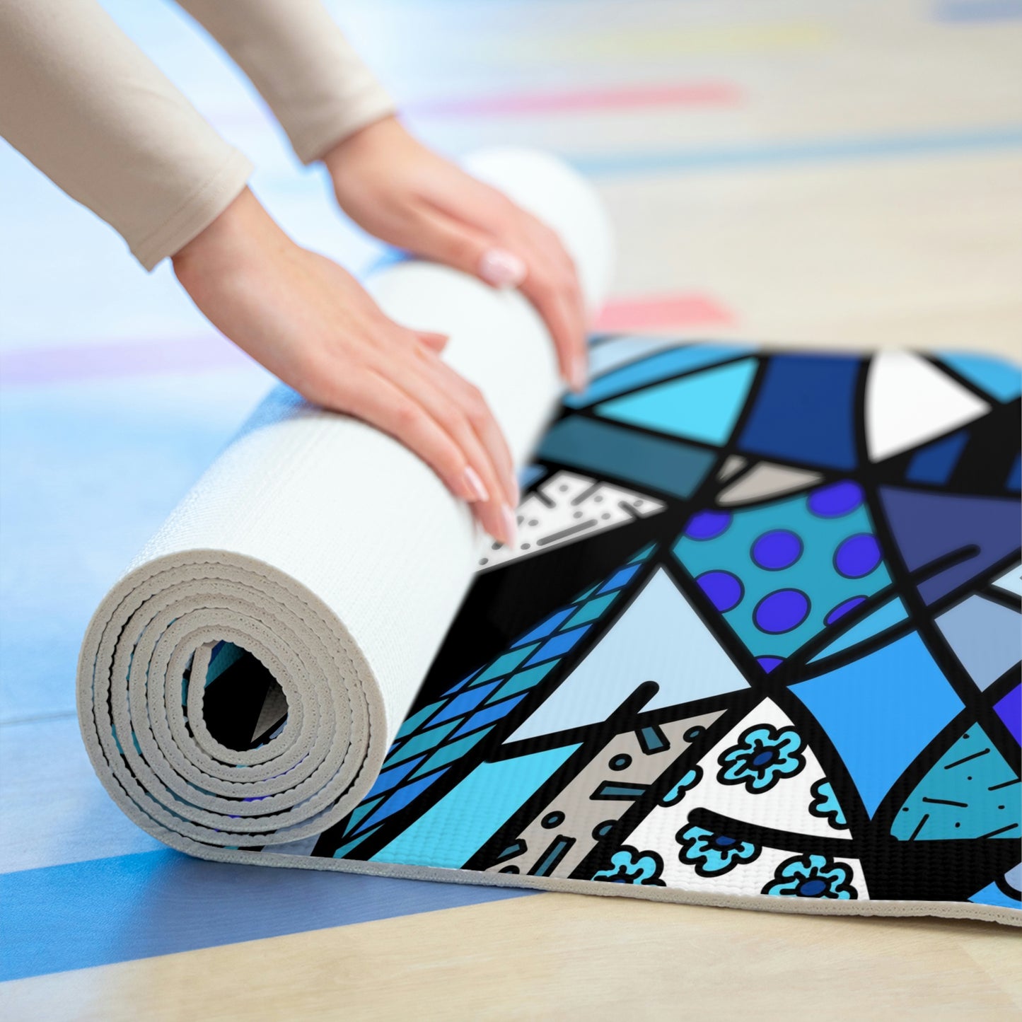 Shades of Colors Foam Yoga Mat