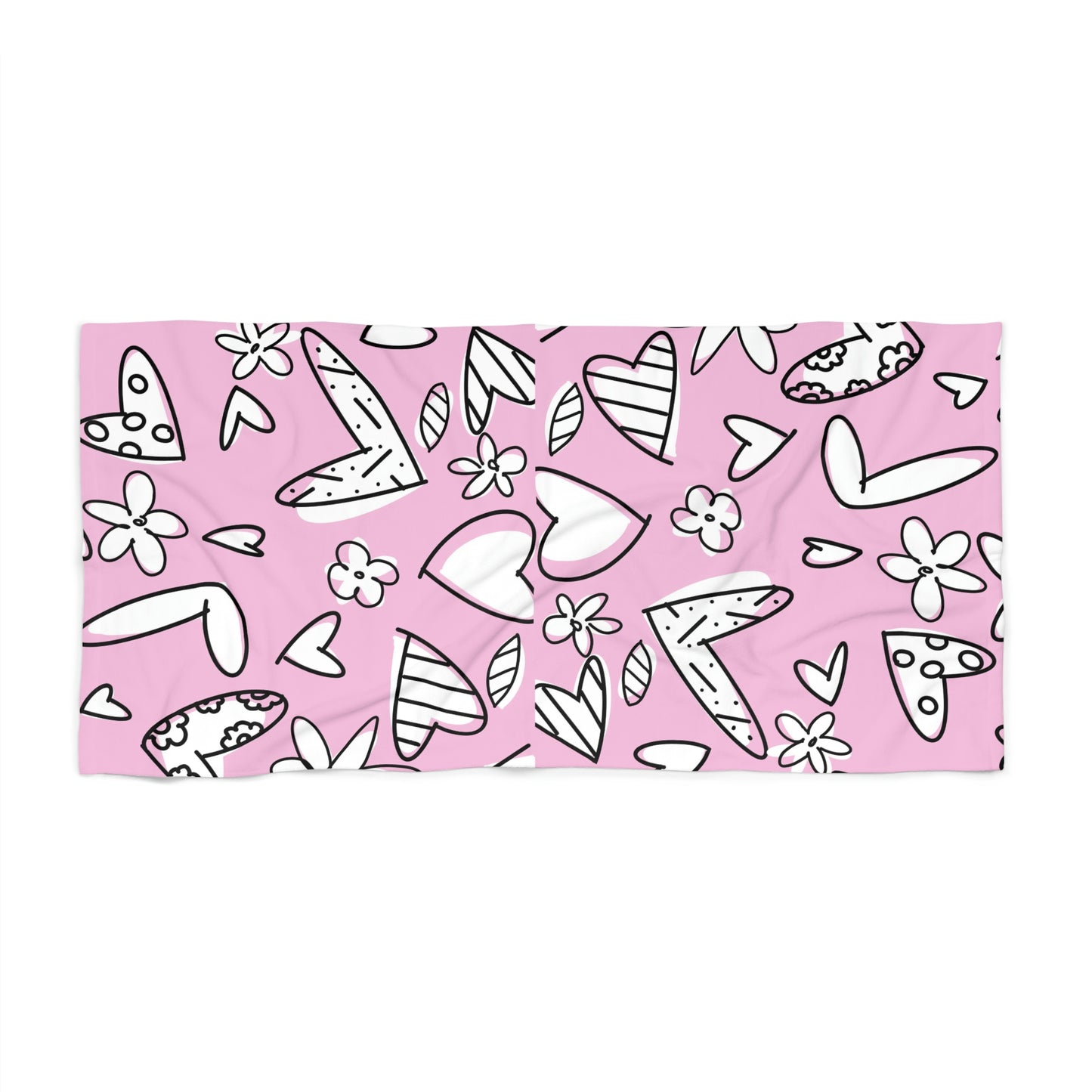 Pink Lovely Beach Towel