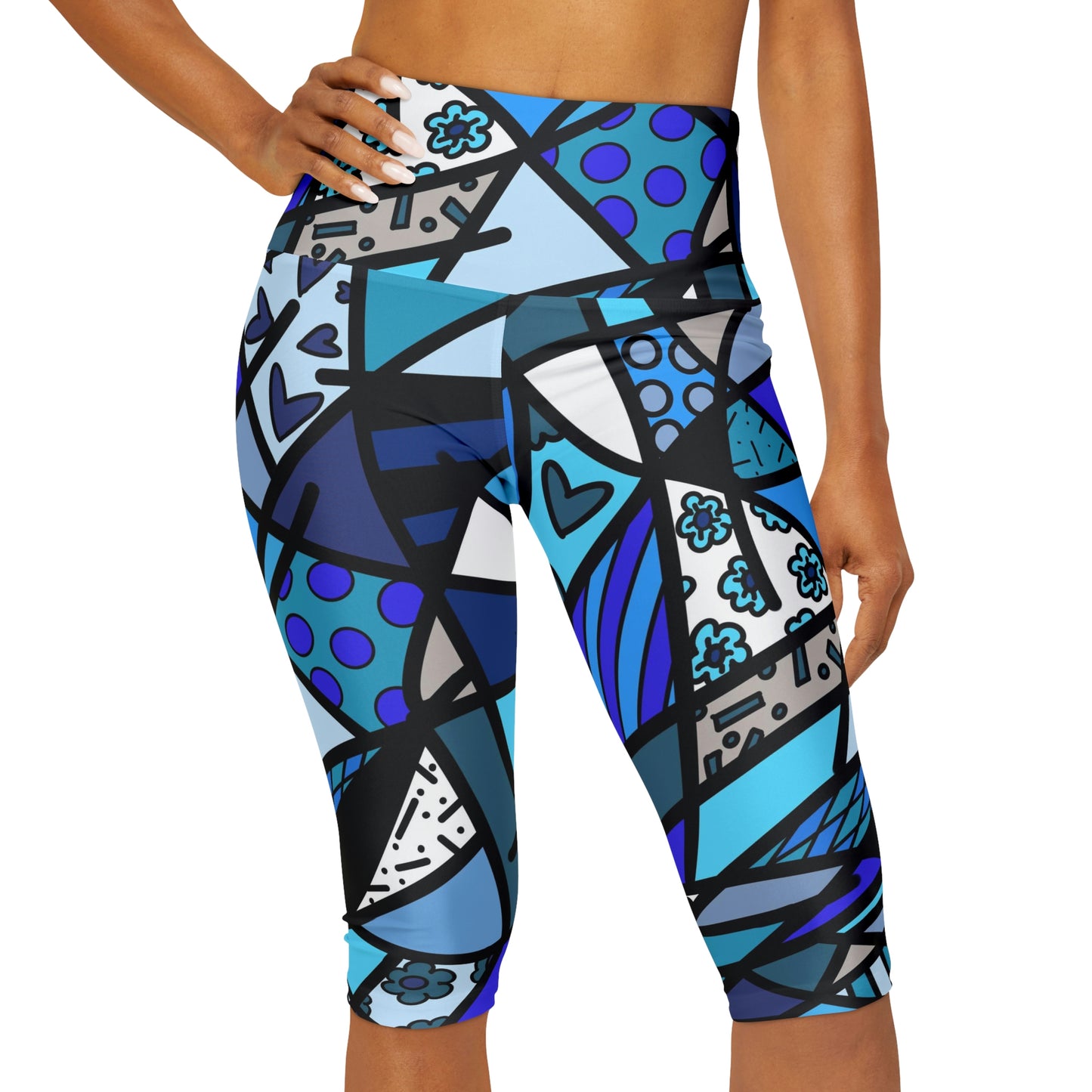 Shades of Color Yoga Capri Leggings