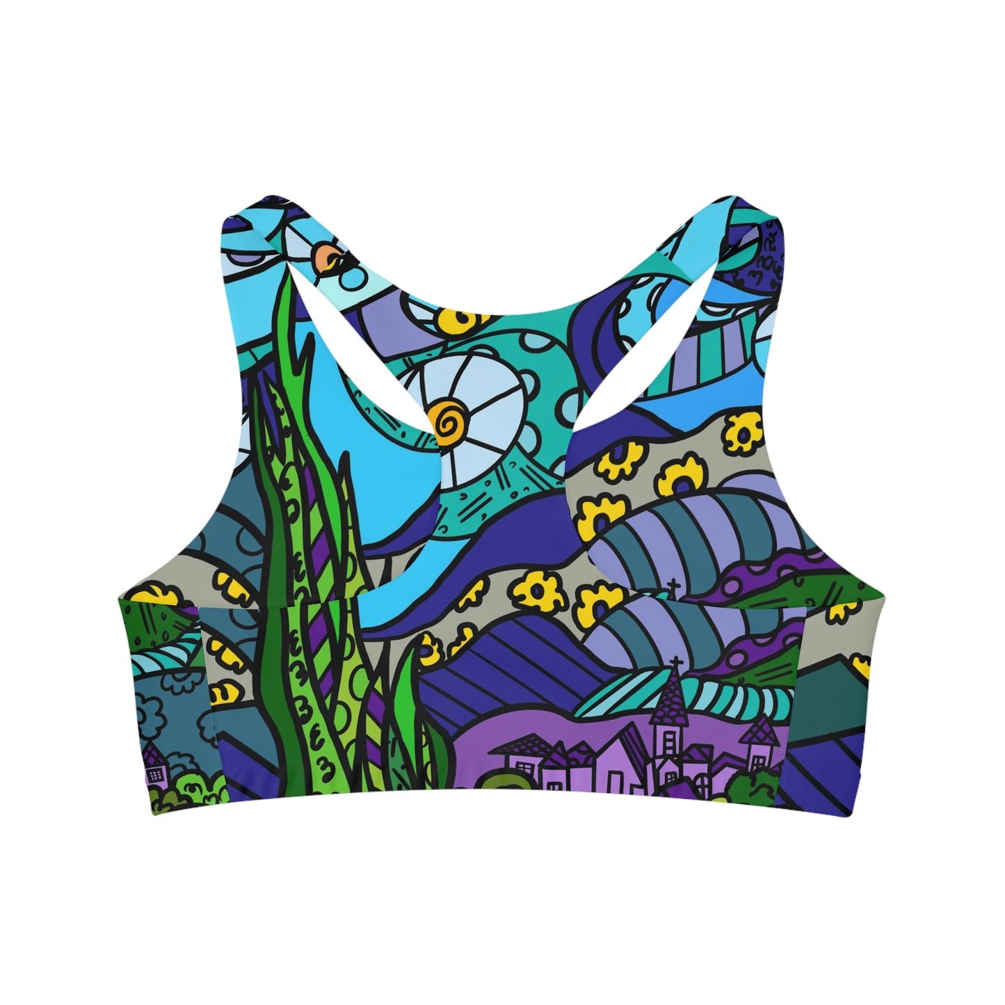 Starry Night Seamless Sports Bra