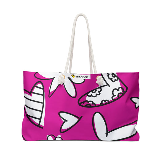 Lovely Magenta Weekender Bag