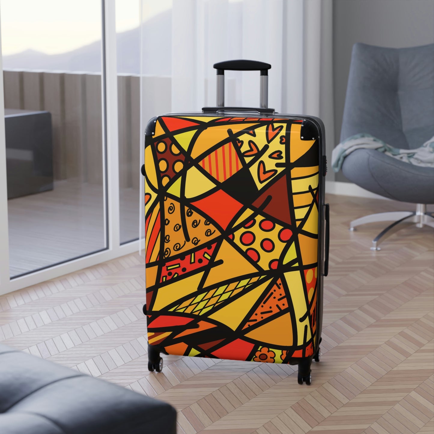 Shades of Color Suitcases