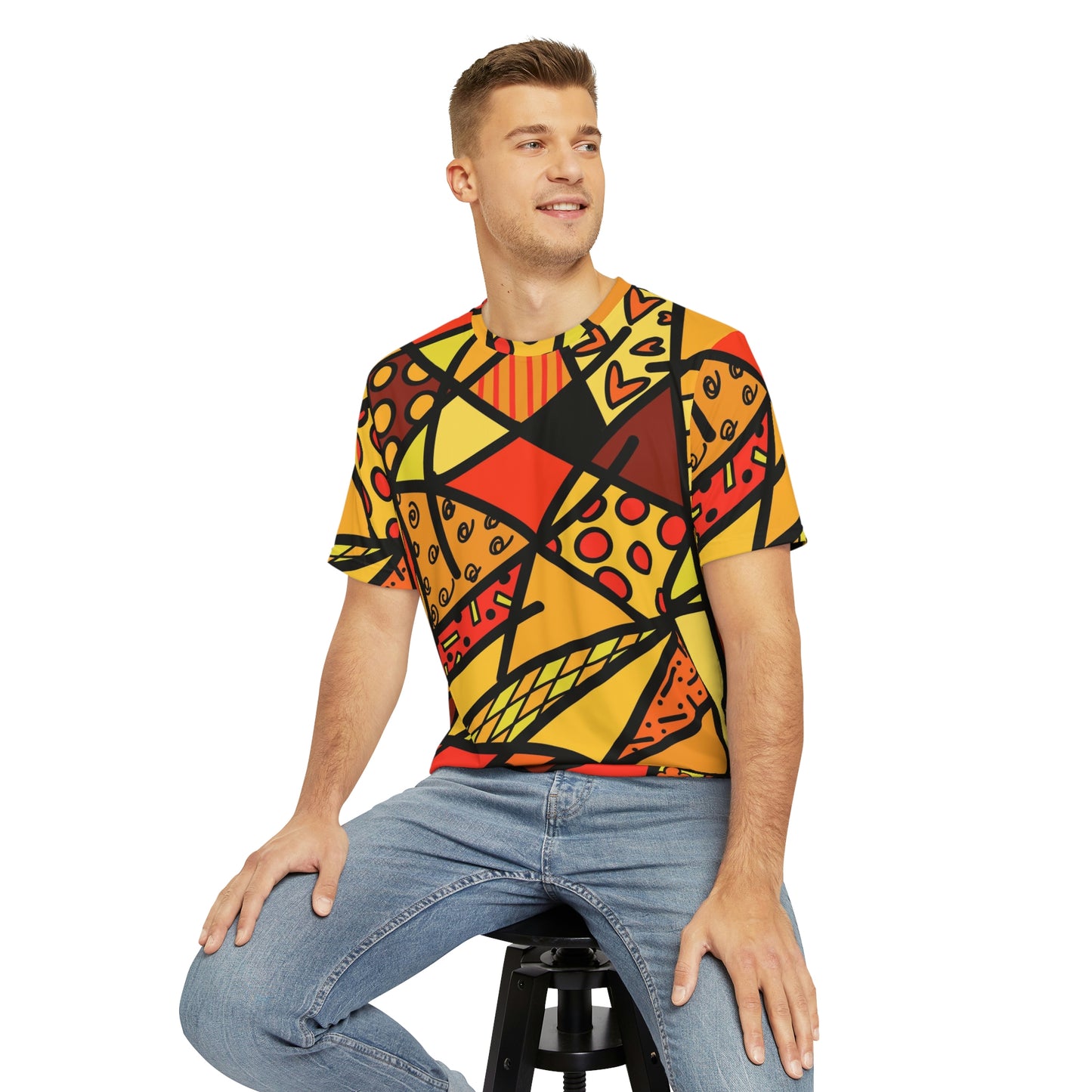 Shades of Color Men's Polyester Tee