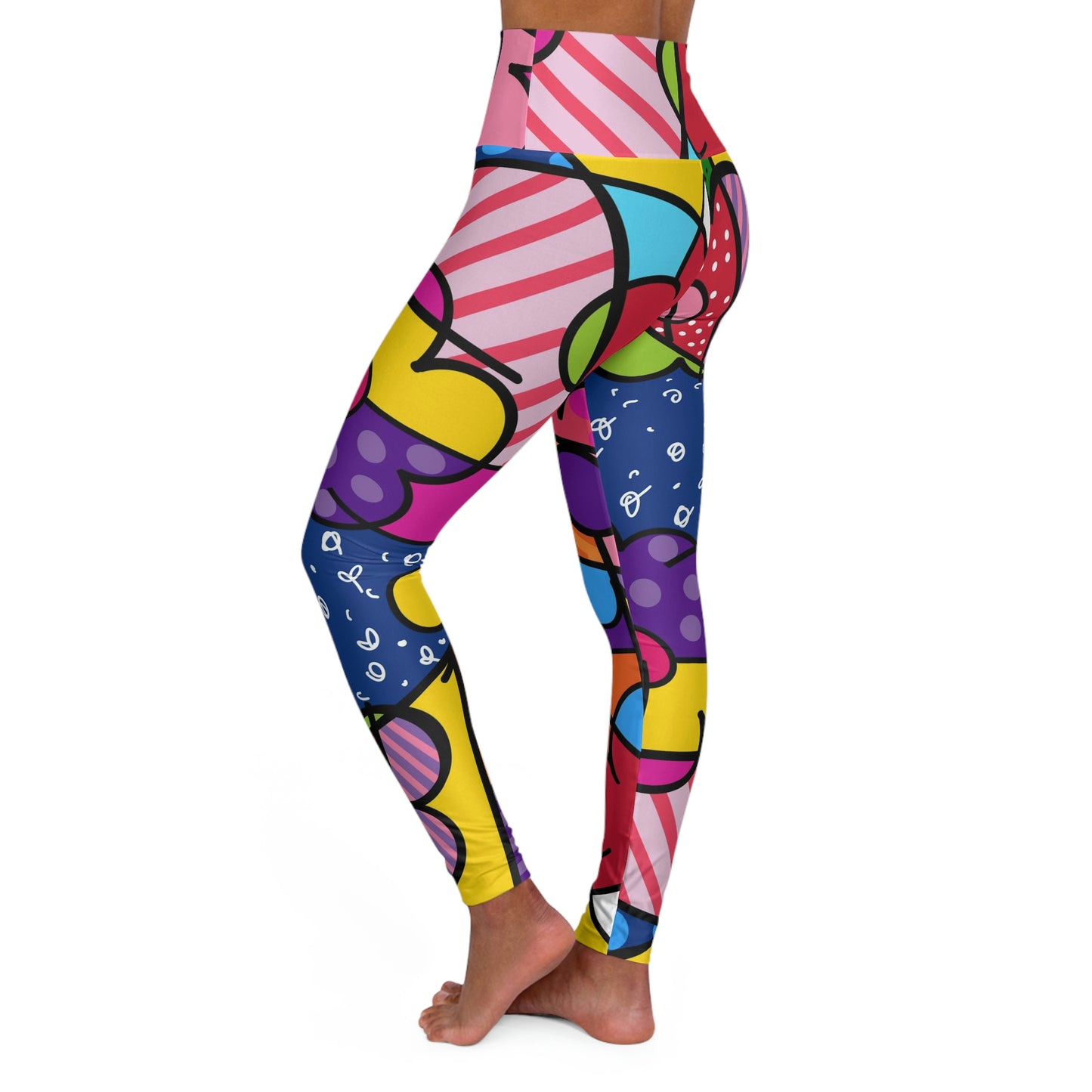 Flowers High Waisted Yoga Leggings