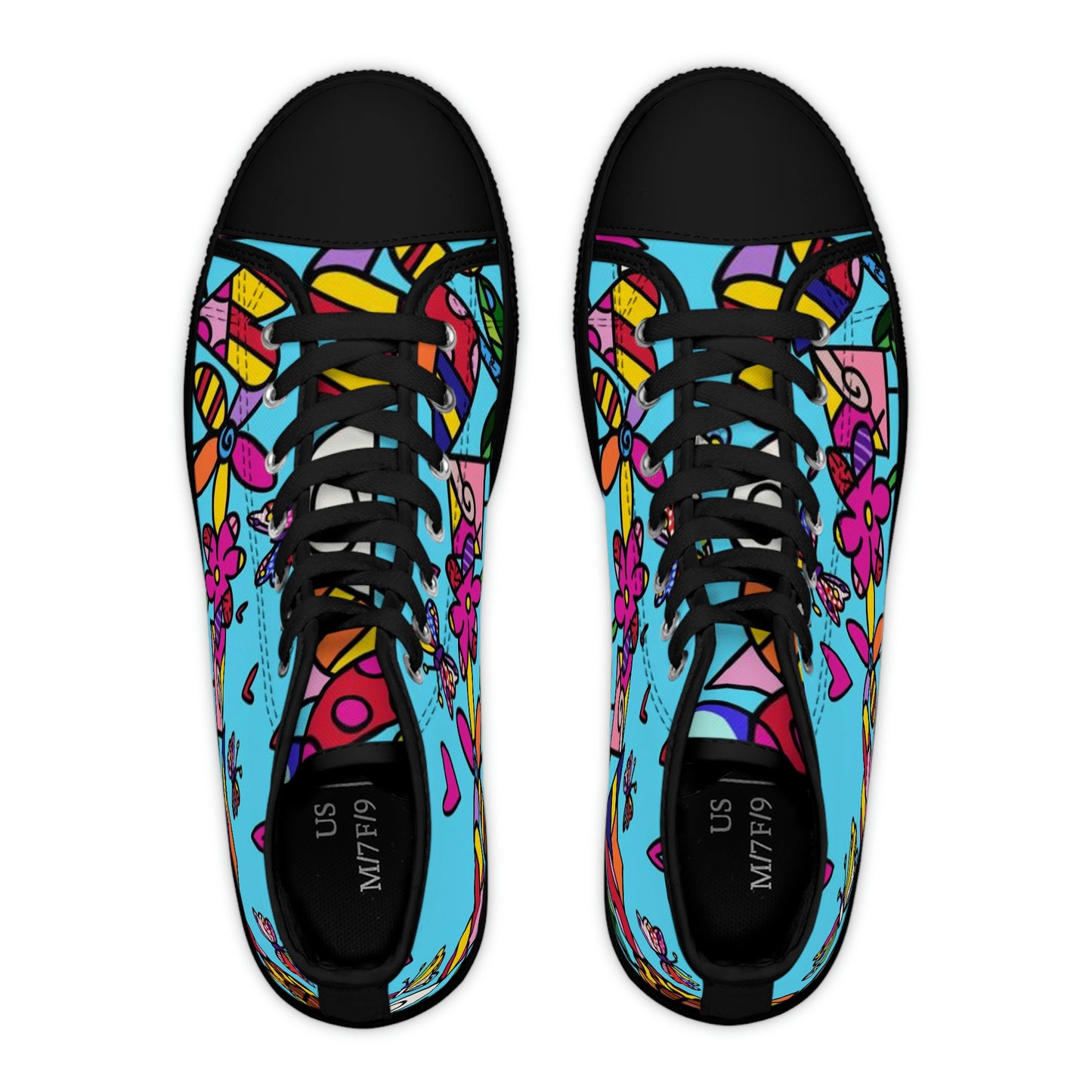 Flowers Women's High Top Sneakers