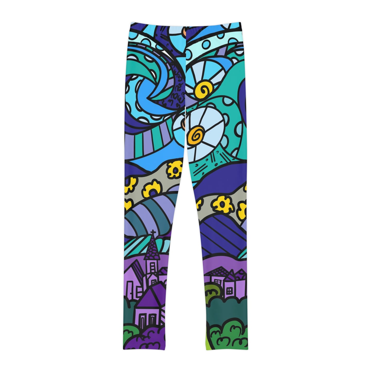 Starry Night Youth Full-Length Leggings