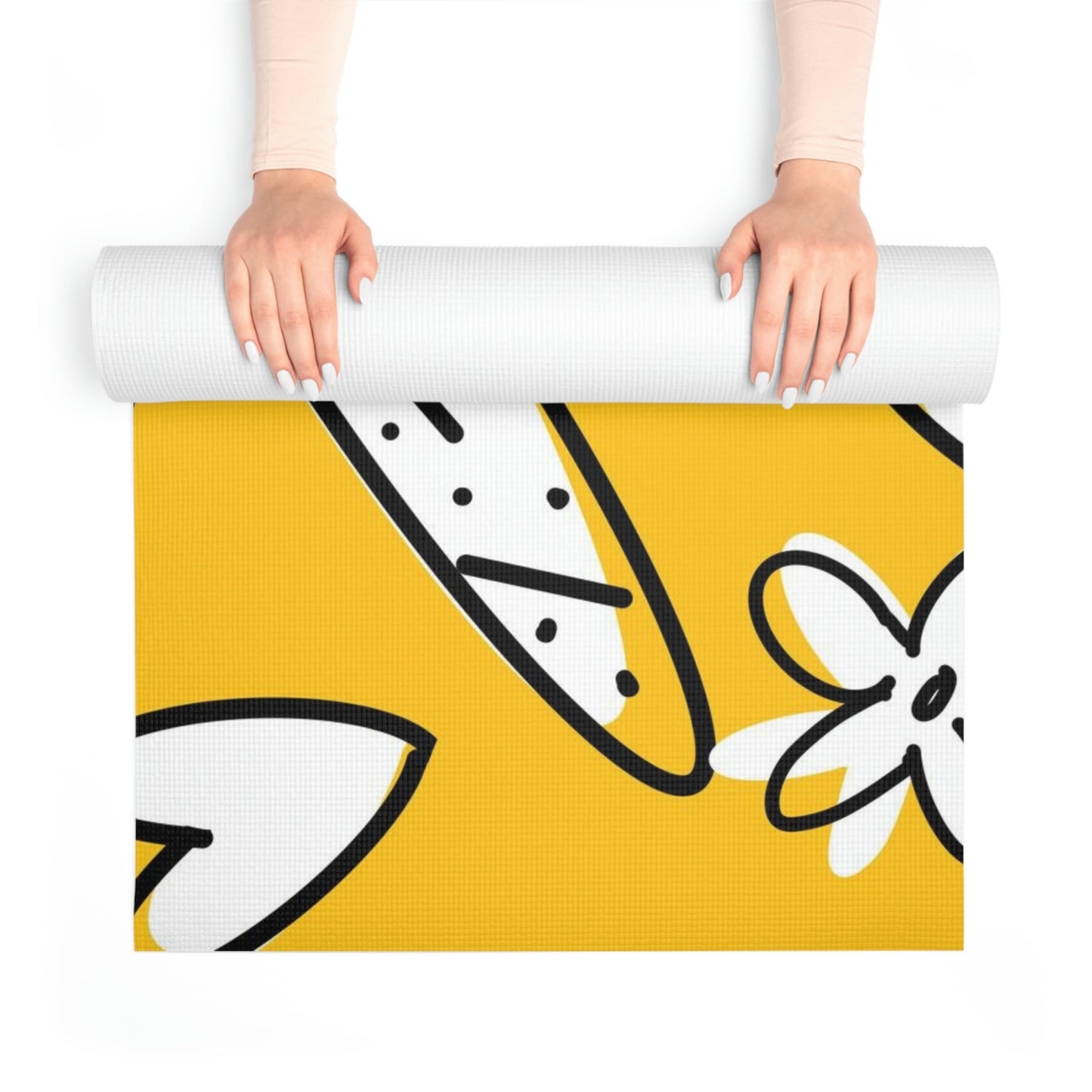 Lovely Yellow Foam Yoga Mat