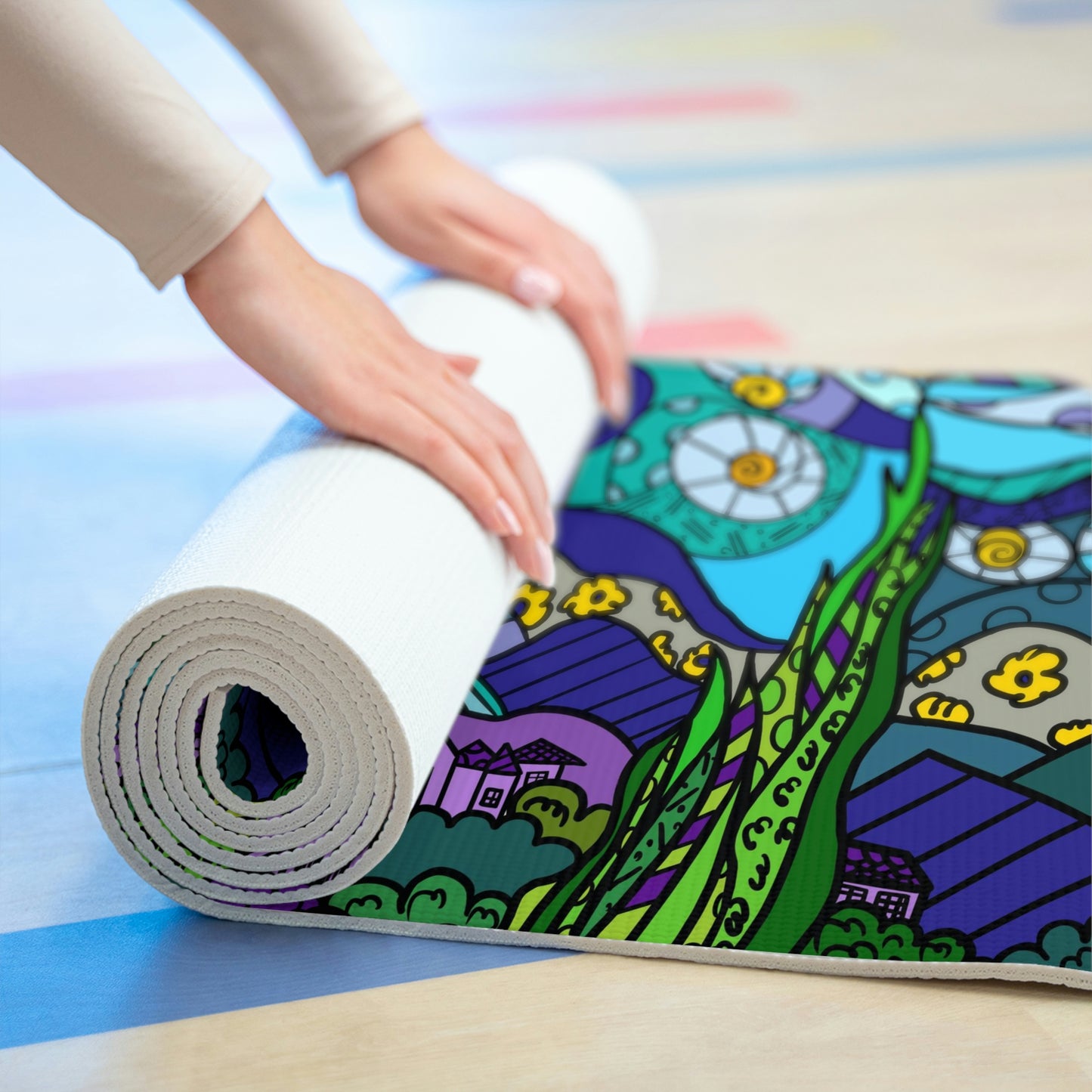 Starry Night Foam Yoga Mat