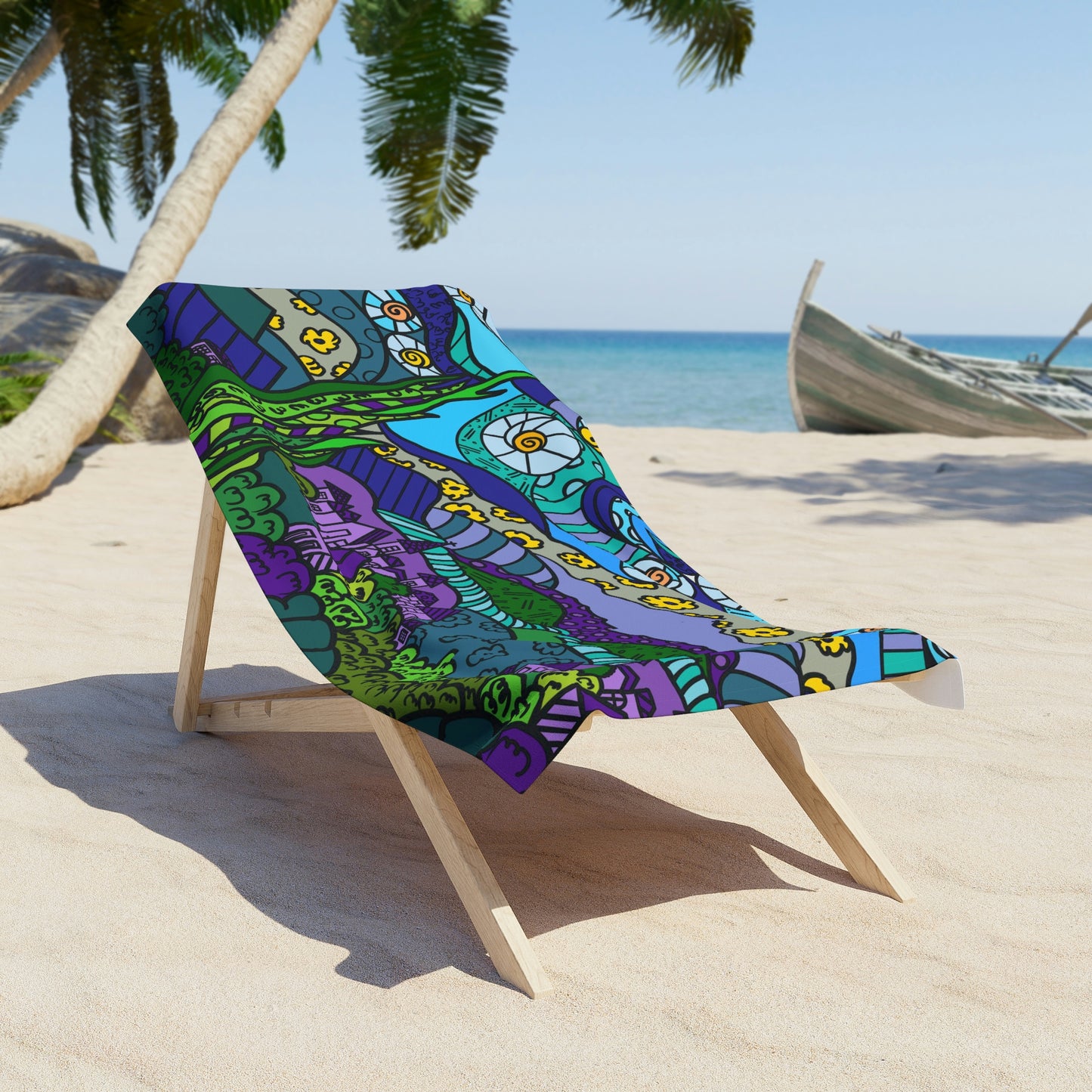 Starry Night Beach Towel