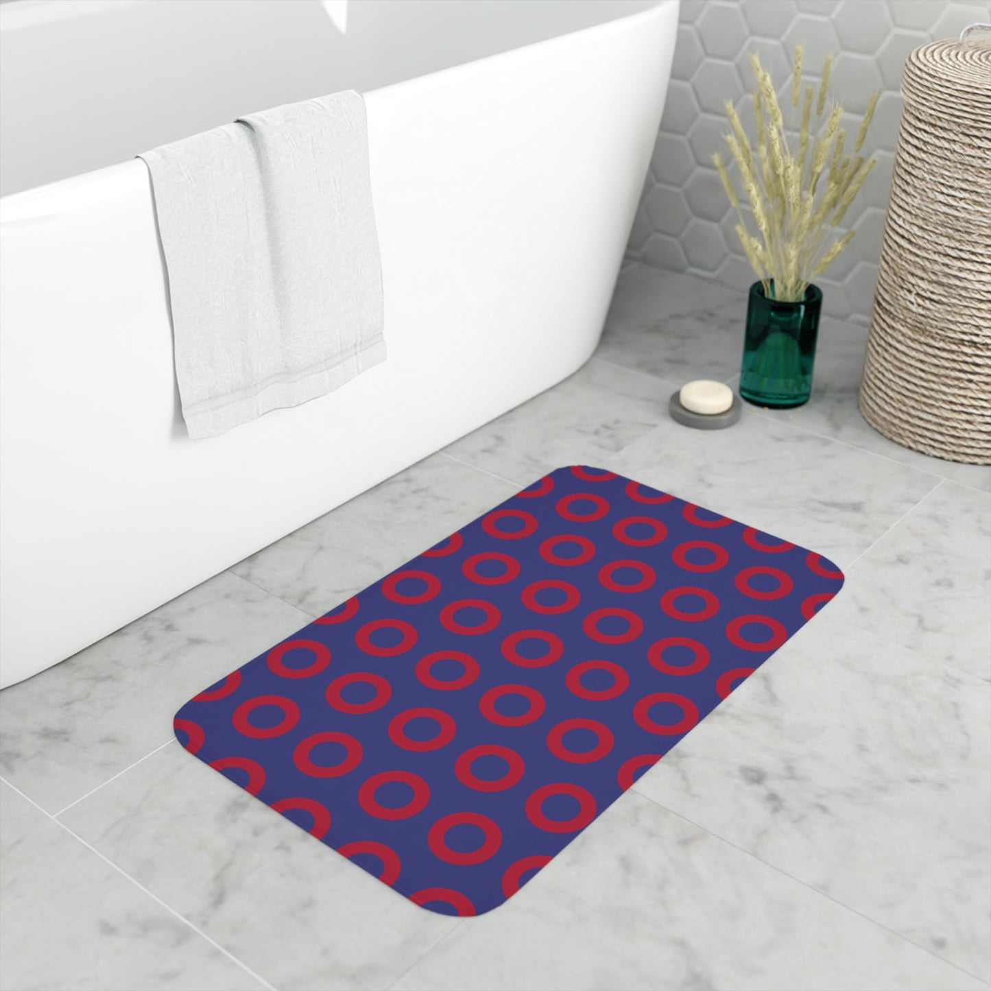 Phish Donuts Memory Foam Bath Mat