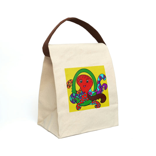 Alphabet Canvas Lunch Bag With Strap