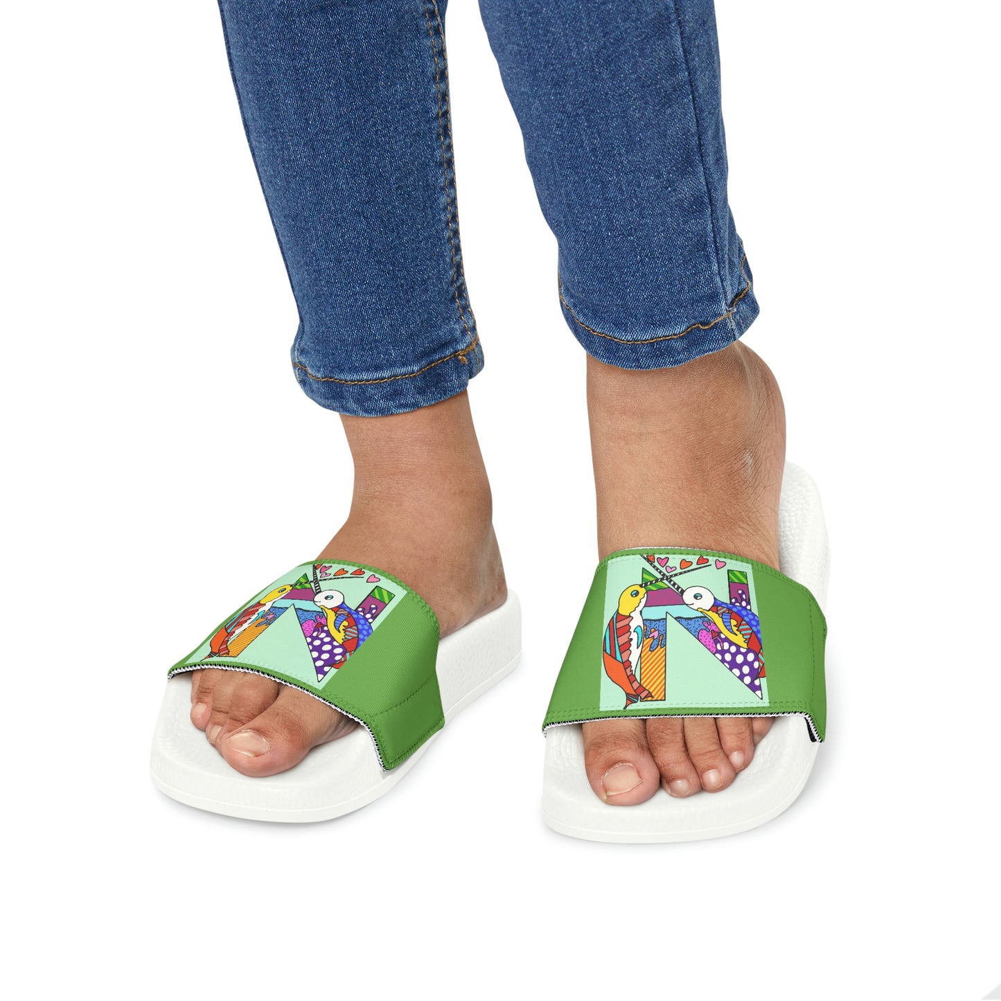 Alphabet Youth Removable-Strap Sandals