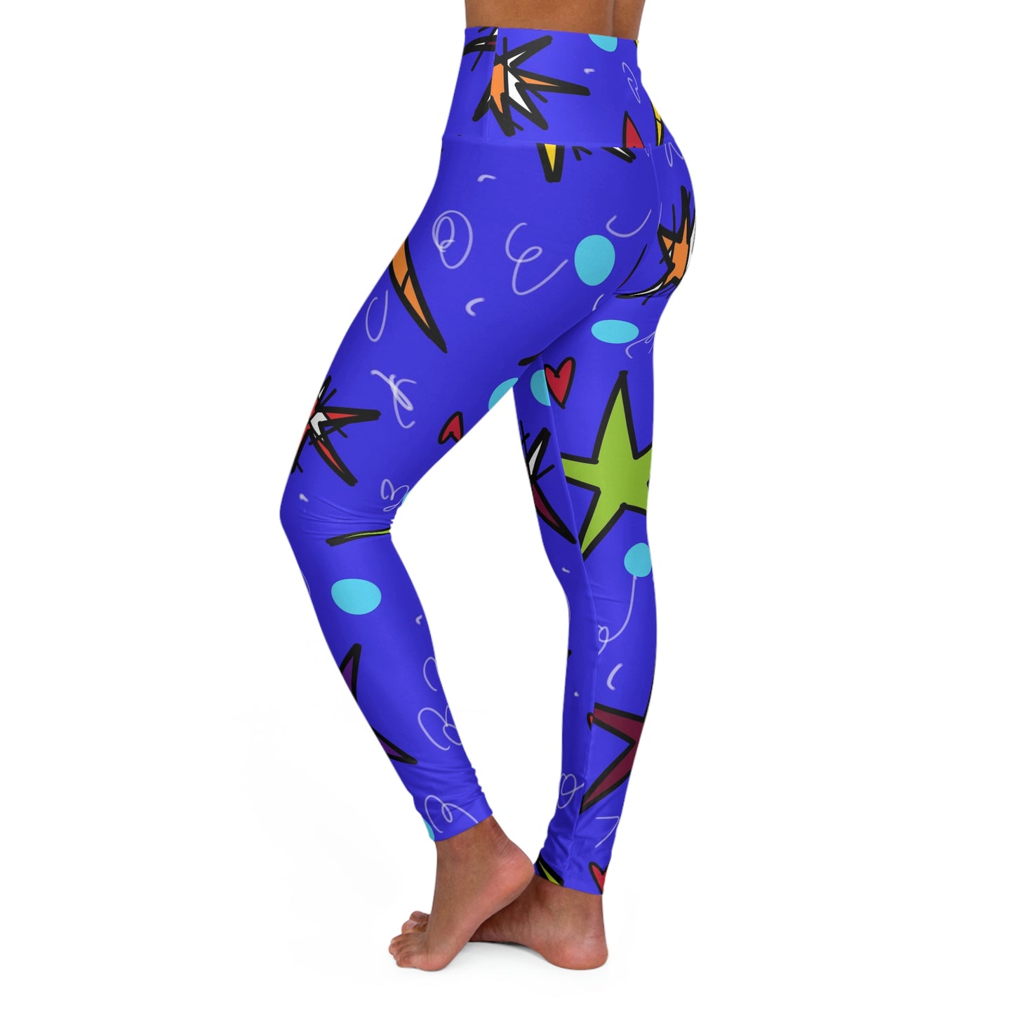 Stars High Waisted Yoga Leggings