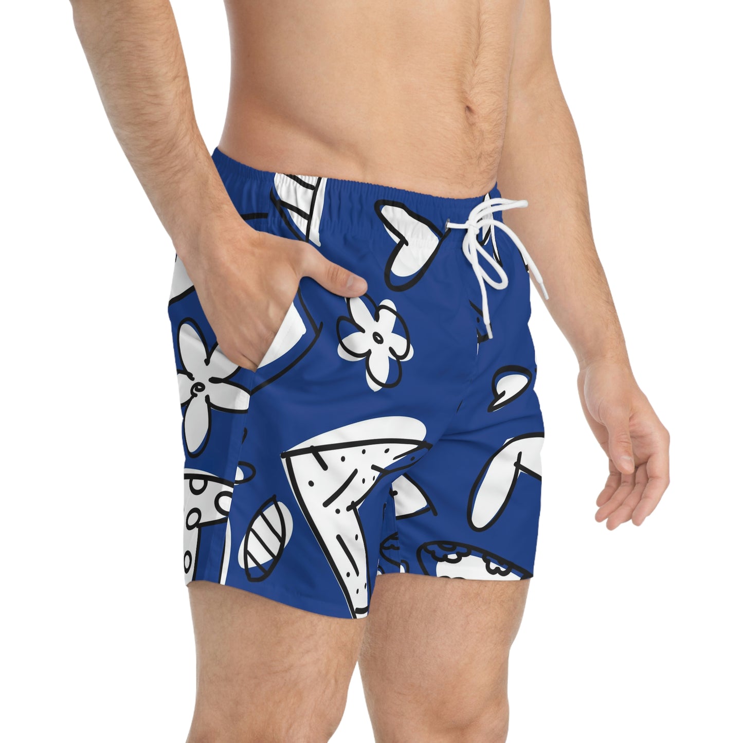 Dark Blue Swim Trunks