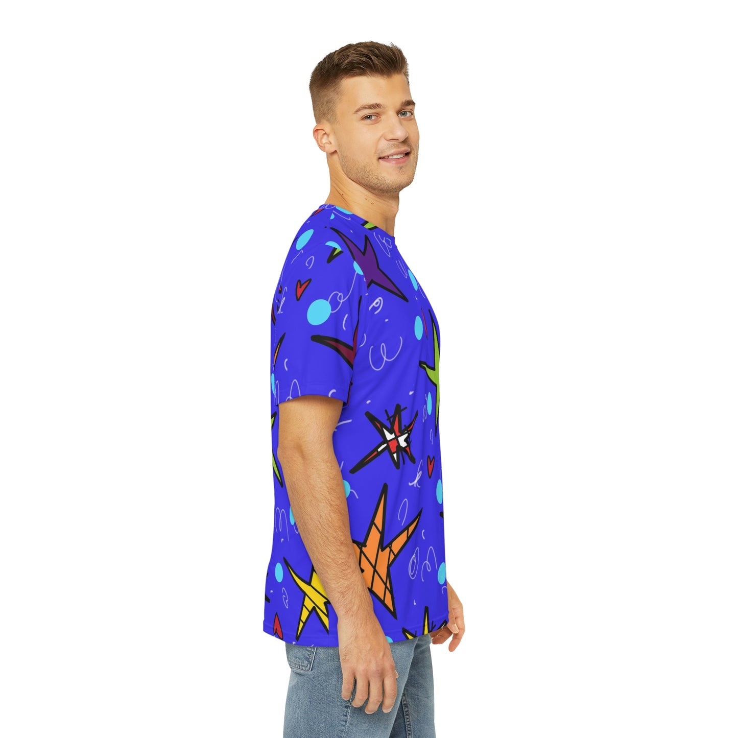 Stars Men's Polyester Tee