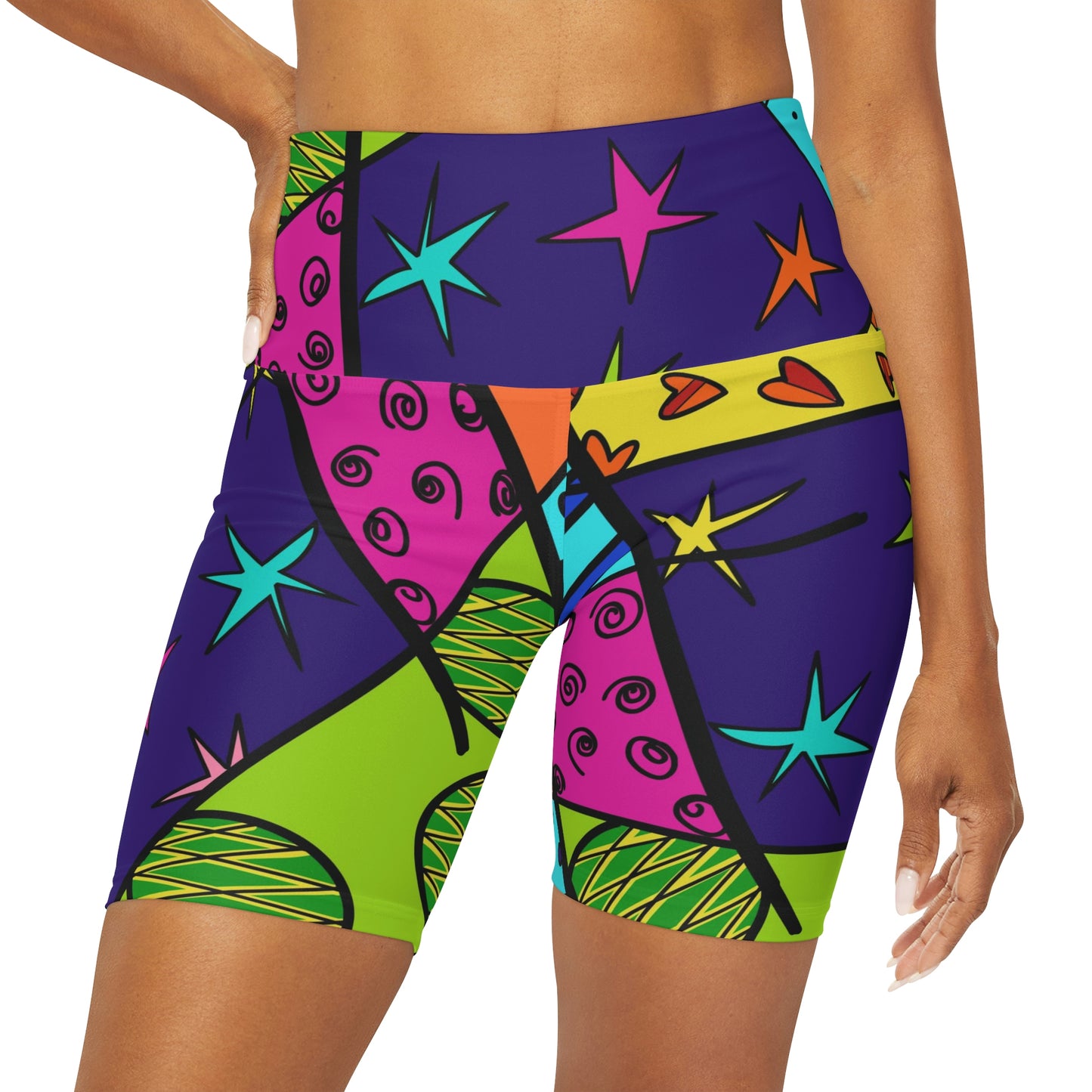 Summer High Waisted Yoga Shorts