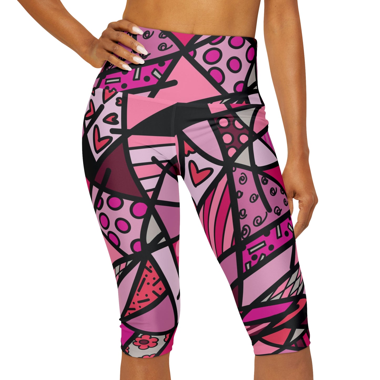 Shades of Color Yoga Capri Leggings