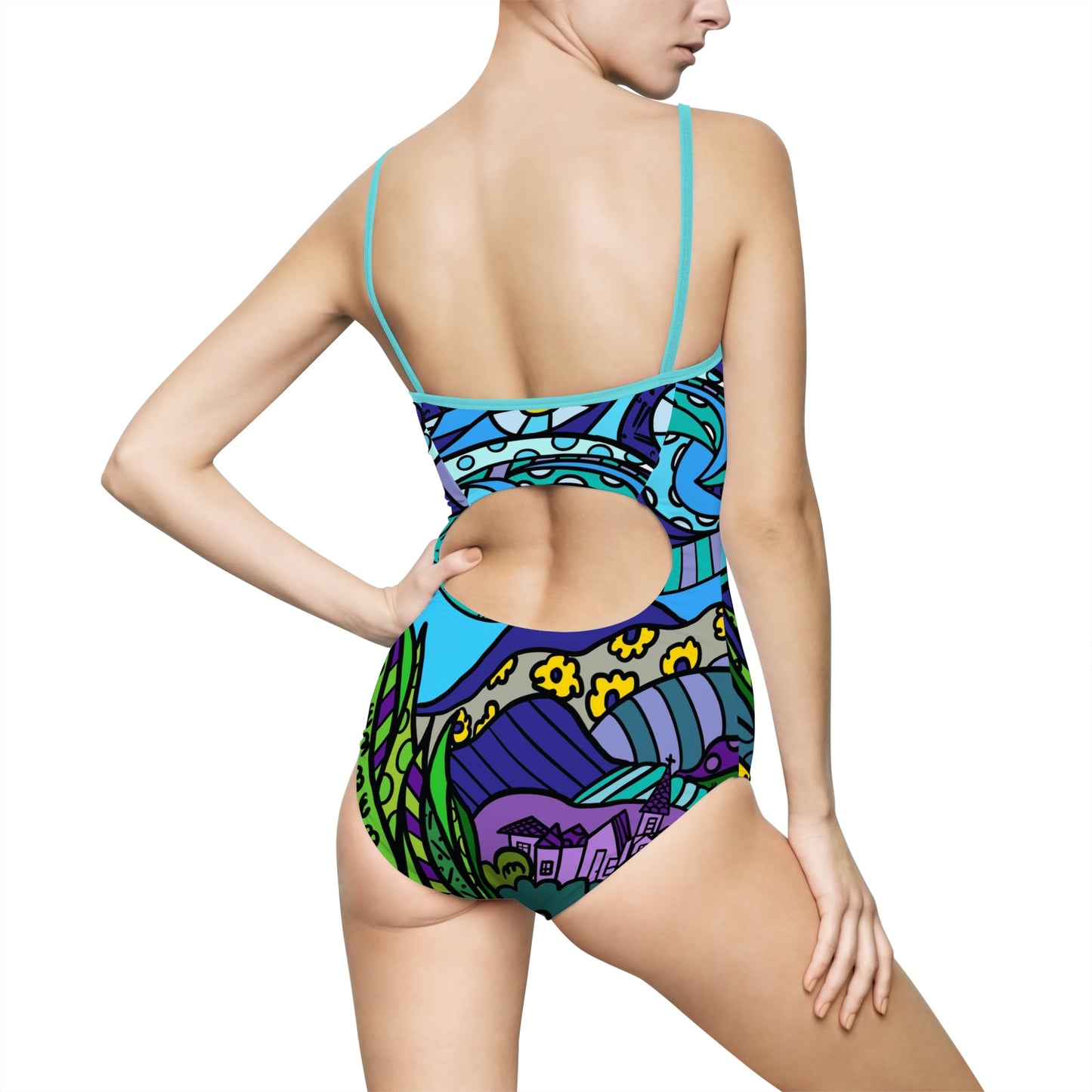 Starry Night Women's One-piece Swimsuit