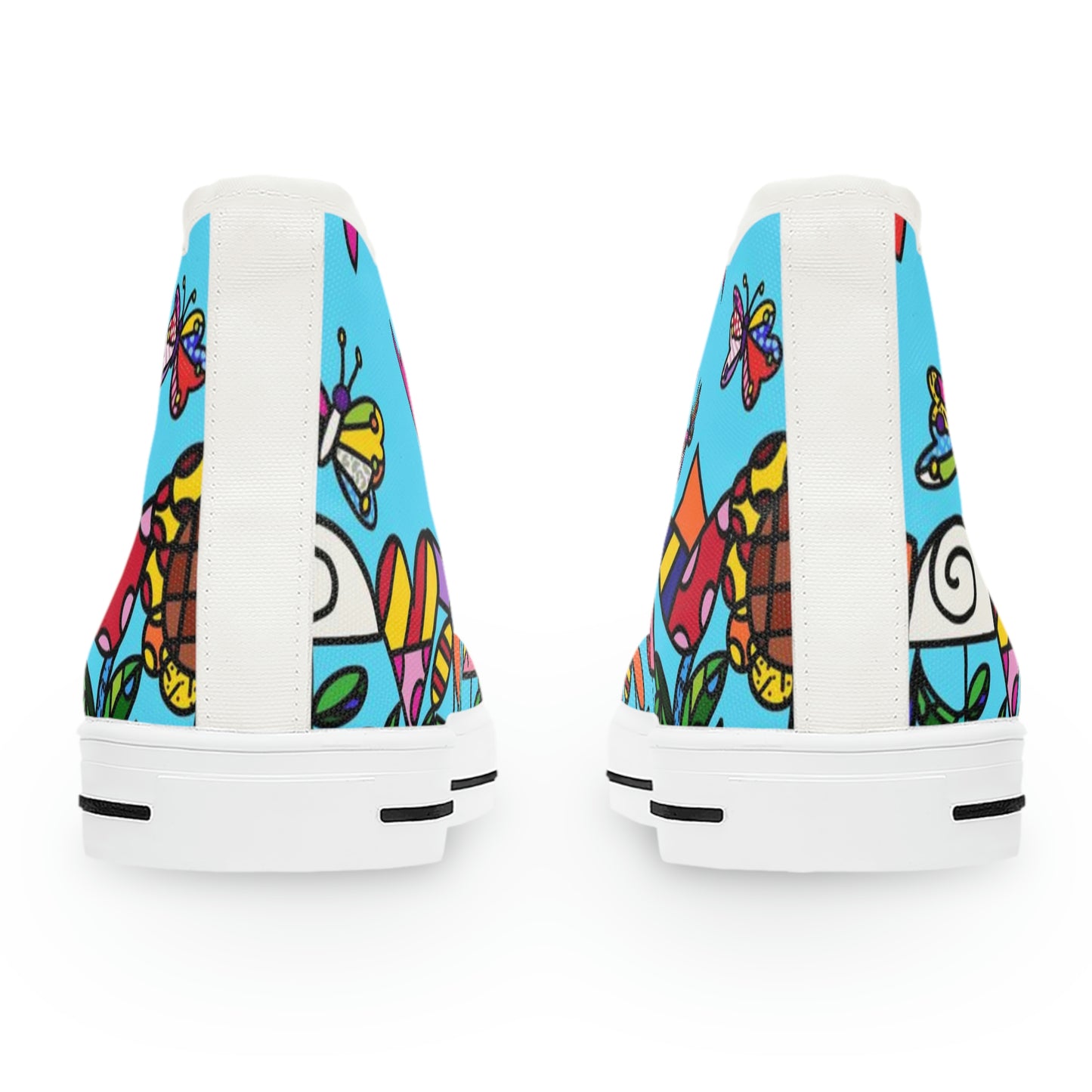 Flowers Women's High Top Sneakers